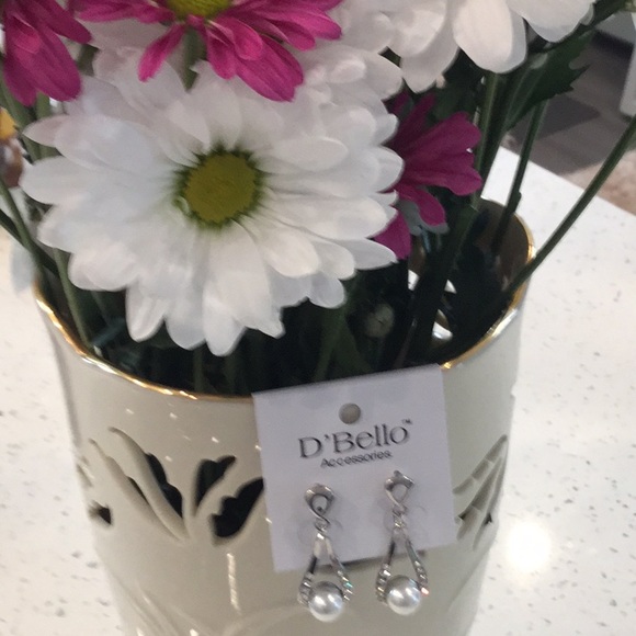 🌴NWT Too Awesome Crystal / Silver Earrings Wardrobe Must Have Fun To Wear 🌴 - Picture 4 of 9